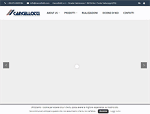 Tablet Screenshot of cancellotti.com